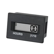 Runleader Digital Hour Meter,AC/DC 4.5V to 60V, Data Storage, Waterproof Desi...