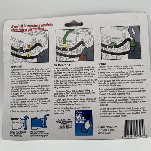 Cooling System Flush Fill Kit Victor Prestone V317 New - Picture 4 of 4