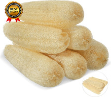 11.8 Natural Loofah Sponges 6 Pack Organic Bath Body Scrubber...