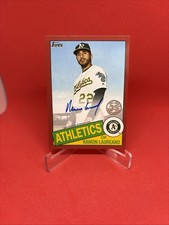 2020 Update 1985 Topps Baseball Red 13/25 Ramon Laureano #85A-RLA Auto Padres/A