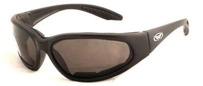 Bruchsicher gepolsterte Motorrad Sonnenbrille/unzerbrechliche Bikerbrille + gratis Etui