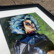 Framed St. Vincent Rock Guitarist Self Titled Era Art Piece Print