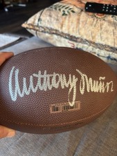 Anthony Munoz Signed Wilson Full Size NFL Football - Schwartz