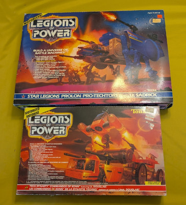 2 Sets Legions of Power Tonka 1986 - Tech Dynasty Commandos Prolon Pro-Techtors