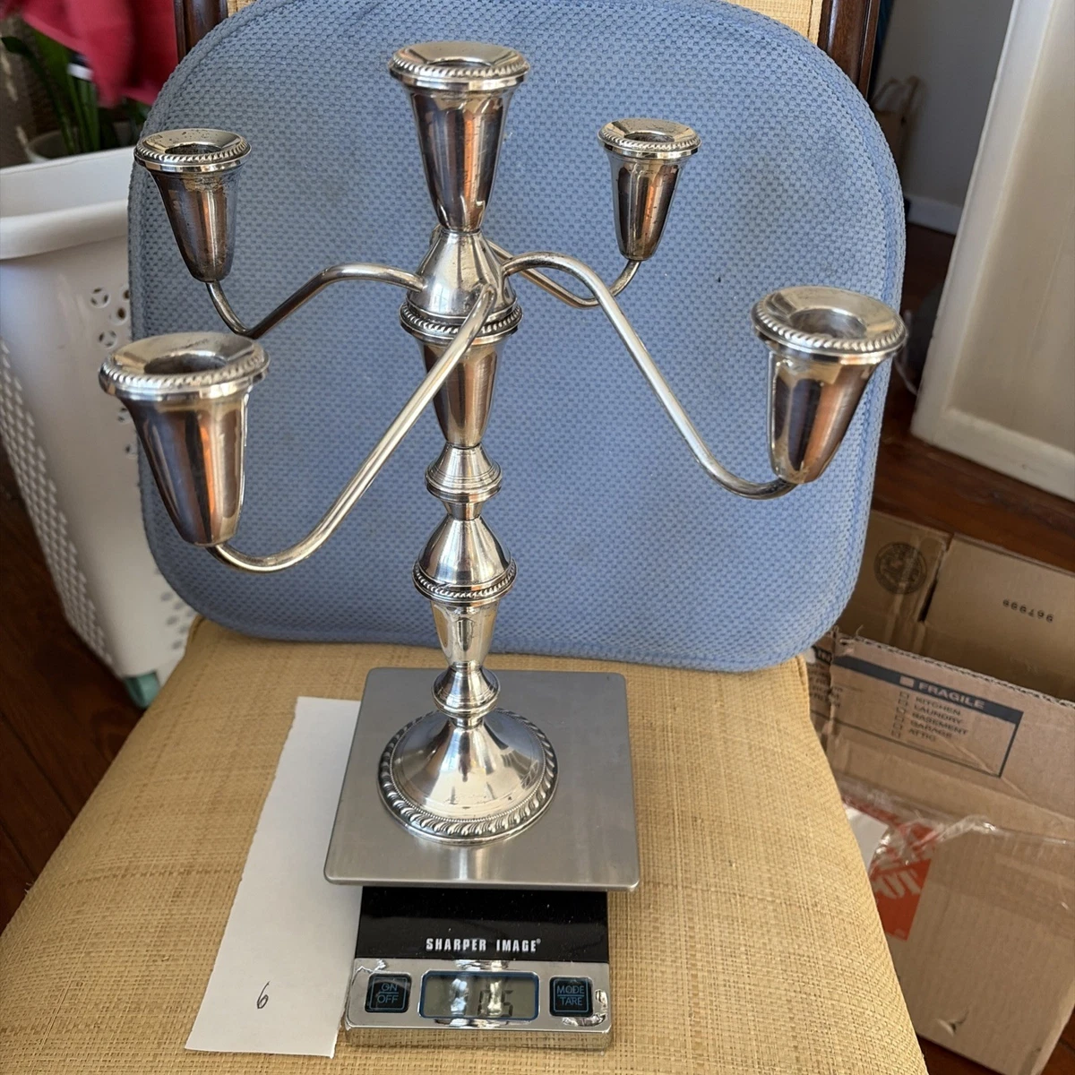 American Classic Antique US Sterling Silver Candlesticks