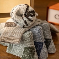 4 Pairs Men Merino Wool Thermal Sport Heavy Hiking Boots Work Heavy Duty Socks