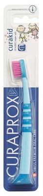 Curaprox Baby 4260 ultra soft Kinder Zahnbürste Jungen 0-4 Jahre blau türkis grü