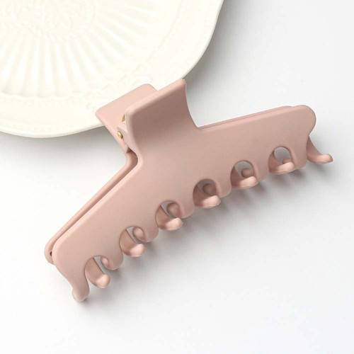 Square Elastic Plastic Hair Claw Safe Straight Line Shaped Hair Claw Friends - Picture 5 of 17