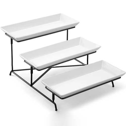 Party Entertaining Dessert 3 Tier Serving Stand Dish Display Stand Party - Picture 10 of 11