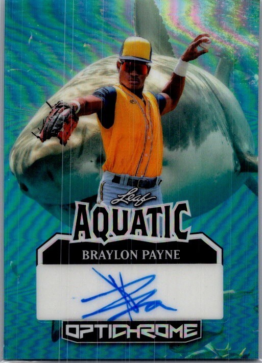 2025 Leaf Braylon Payne Optichrome Baseball Aquatic 1/1 Auto