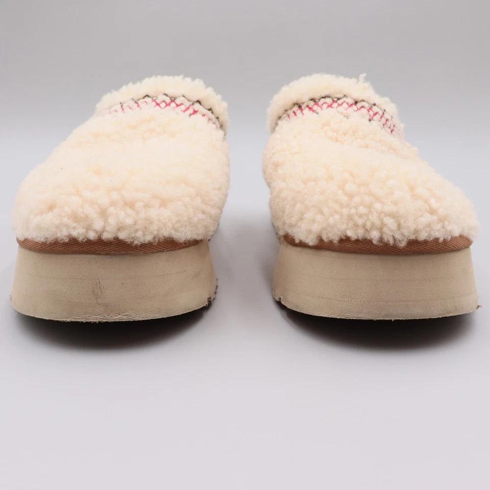 Zapatillas de plataforma UGG para mujer Tazz Heritage trenza crema natural talla 8 EE. UU. Sherpa Foto 2 de 4