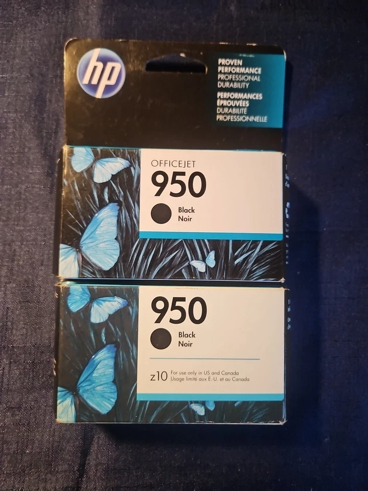 2-OEM Black hp Officejet Ink Cartridges. FREE FAST SHIPPING! - Image 3 of 4