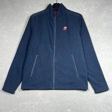 Chick-Fil-A Jacket Mens Medium Navy Fleece Full-Zip Oobe Team Style Employee