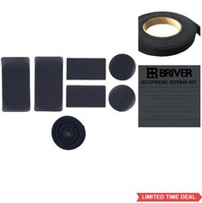 Neoprene Repair Kit 6 Patches Iron On Seam Tape Wetsuit Hole Tear Fix for