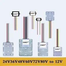 Waterproof DC-DC Step Down Converter 24-85V to 12V Buck Power Supply Module