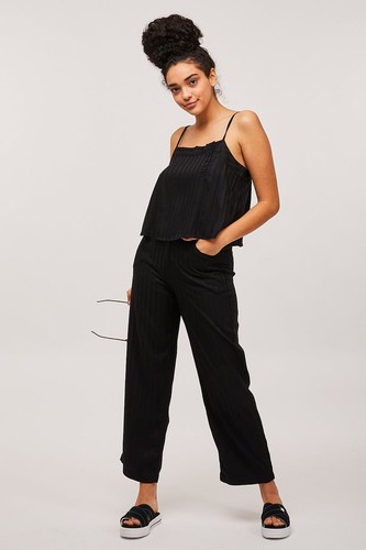 Large Volcom Brunch Babe Black Camisole Tank Top - Picture 8 of 15