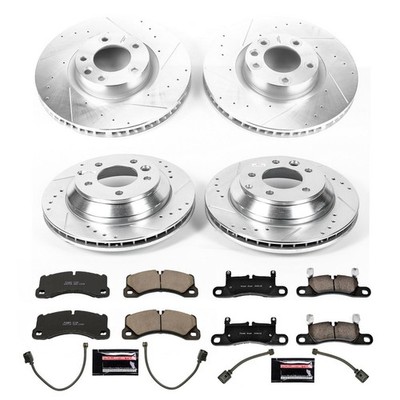 PowerStop Disc Brake Kit - Front and Rear - Fits Porsche Cayenne 2011-2012, Volk