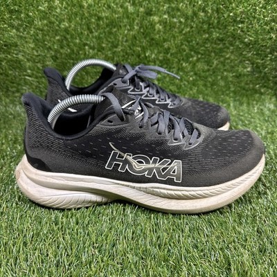 Women s size 9.5-Hoka One One Mach 6 Black White Running Shoes Sneakers