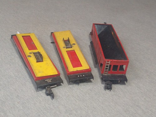 American Flyer S (2) 715 Automobile Unloading Cars & 716 Operating Hopper ~ TS - Picture 3 of 6