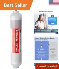 Universal FA15 10" x 2" Inline Water Filter, Quick Connect & Mineral Restoration