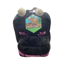 Minecraft Enderman Plush Kids Size Medium Black Purple Soft Cozy
