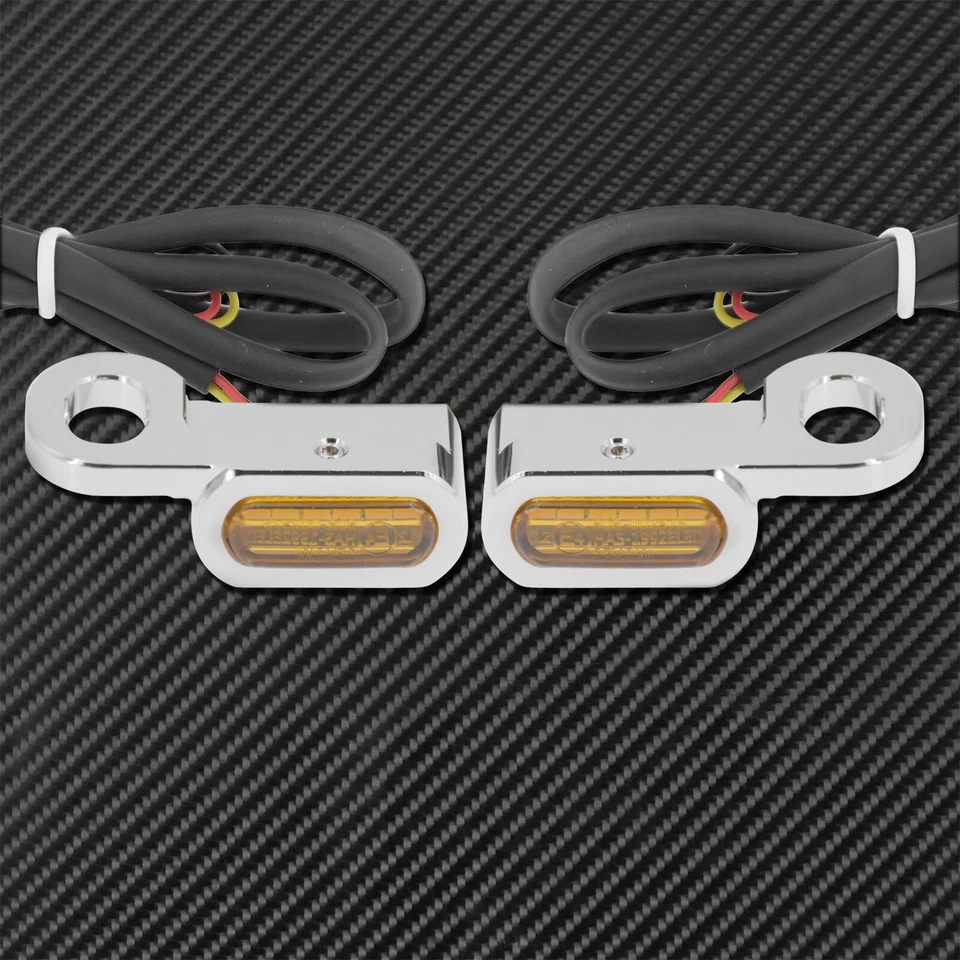 2X Motorcycle LED Turn Signal Indicator Running Light Fit For Touring Softail - Image 3 of 4