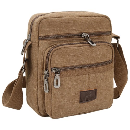Retro Man's Bags Shoulder Messenger Satchel Travel Bag Men's Crossbody Canvas AU - Picture 15 of 18