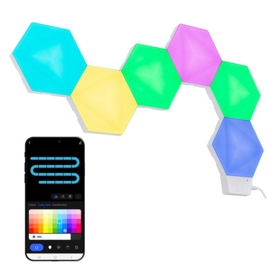 Smart RGBIC DIY Hexagon Licht Kits App Steuerung Musik Sync Wand Panel Gaming Zimmer