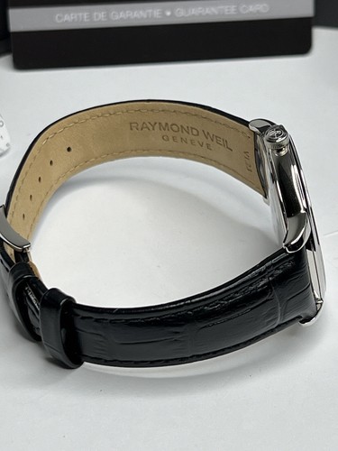 NEW Raymond Weil Men's Date Watch 5485 Toccata Swiss Quartz Black Dial B/P - Picture 10 of 12