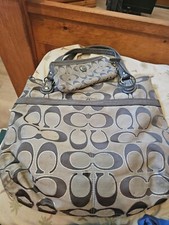 Grey Coach Purse and matching wallet