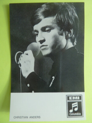 -ta- MUSIK - Christian Anders (unsignierte EMI Karte 70ger Jahre)