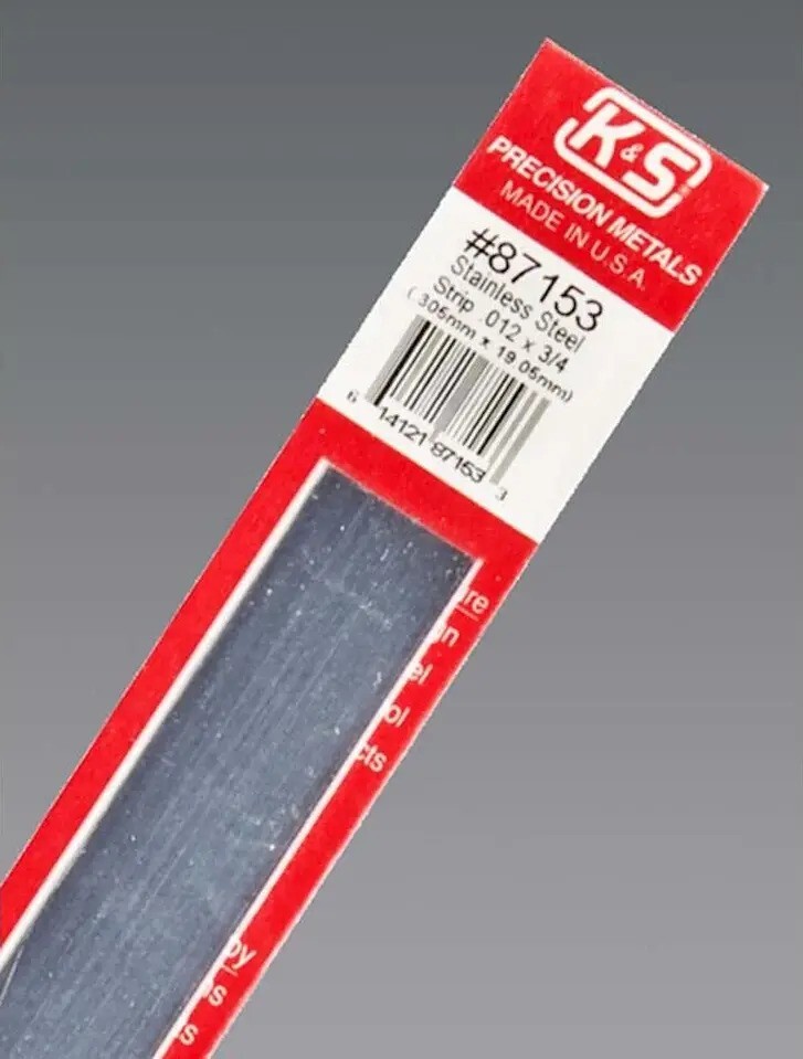 K&S Engineering Stainless Steel Strip 12 x 3/4in 300 x 19.05mm