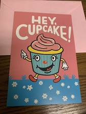 Happy Birthday Hey Cupcake Daughter Niece Friend 5.5  x8  Hallmark Greeting Card