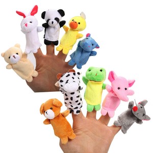 10pcs Cartoon Animals Baby Fingers Toys Birthday Gift 