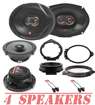 JBL GX Front & GTO Rear Speakers W/ Install Kit for 2010-2015