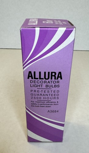 ALLURA A3684 Decorator Light Bulb 60w 130v clear candelabra base - Picture 5 of 5