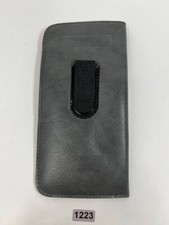 Soft Leather Eyeglass / Glasses slip case Black Color