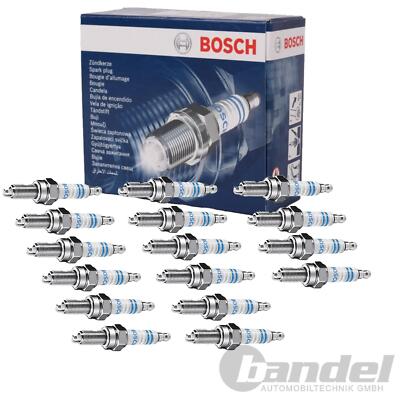 16x BOSCH ZÜNDKERZE DOPPELPLATIN für MERCEDES E+S-KLASSE W210 W220 C208 V8 + AMG