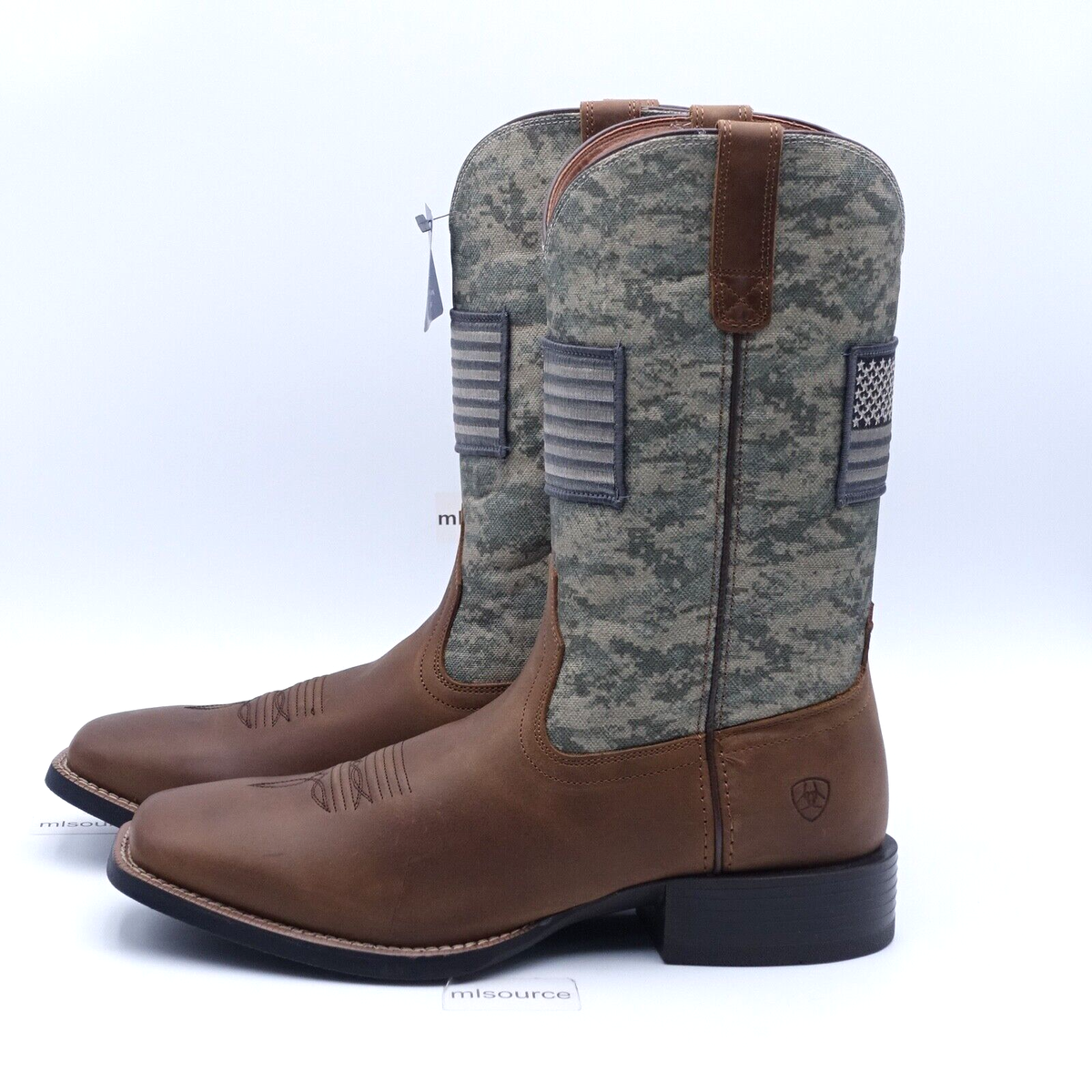 Size 14 Men's Ariat Sport Patriot Western Boots 10023359 Brown