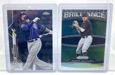 Manny Machado 2 Card Lot 2020 Topps Chrome Base & Panini Prizm Insert Brilliance