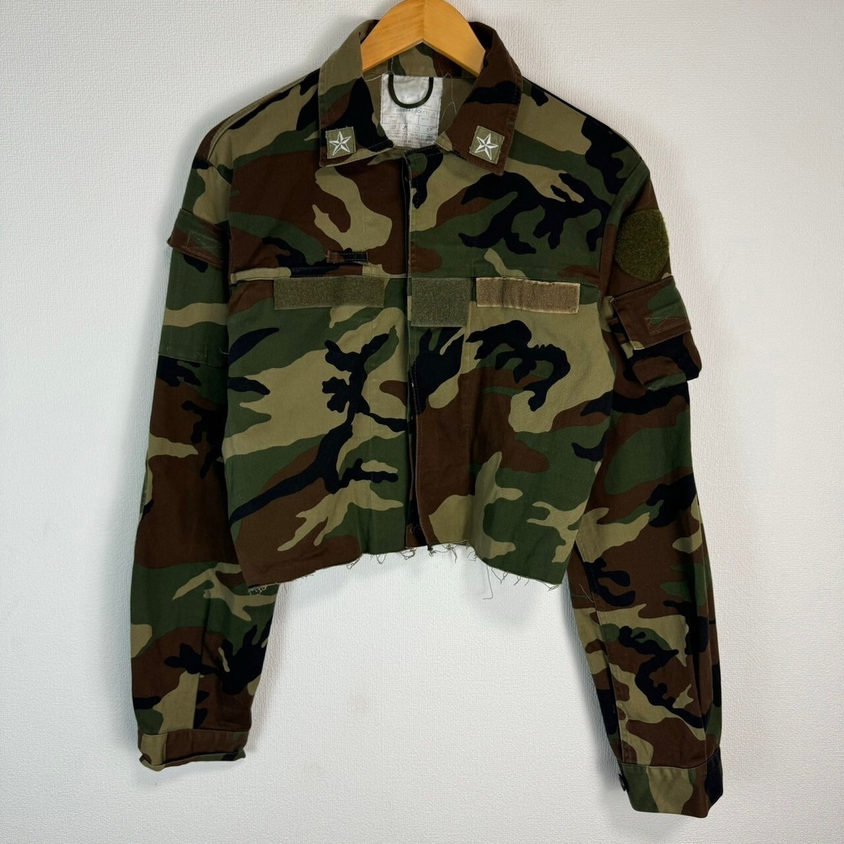 ジャケット・アウター 90s AJ short length military archive y2k 90s Military jacket Short-Length All-over Camouflage Y2K