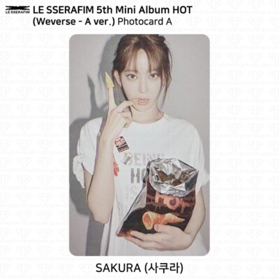Le Sserafim 5th Mini Album HOT Weverse ver Official Photocard KPOP