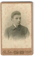Judaica Estonia Old Cabinet Photo Card of Jewish Boy By Th. John Tartu