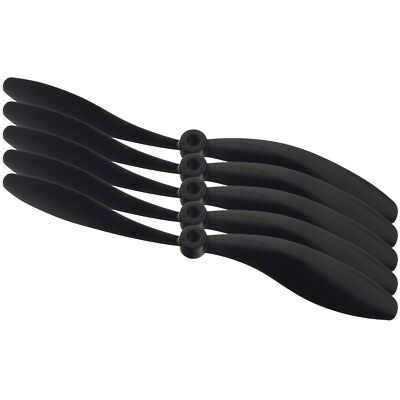 5x GWS 6x5 Luftschraube Luftschrauben Propeller Reduction Slowflyer Schwarz