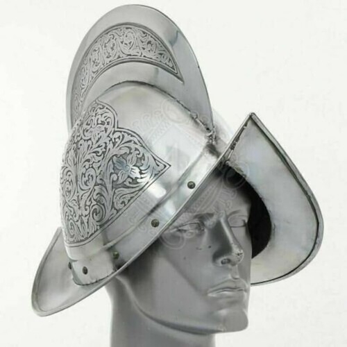 conquistador Spanish Boat Helmet Morion Helmet Decorative Stylish - Picture 7 of 9