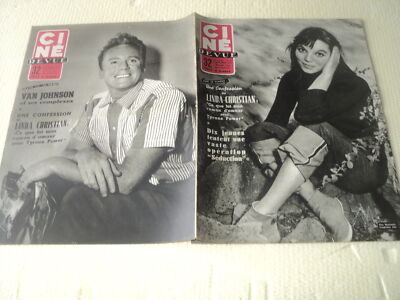 #CINE REVUE - 1955/36 ELSA MARTINELLI LINDA CHRISTIAN TYRONE POWER VAN JOHNSON