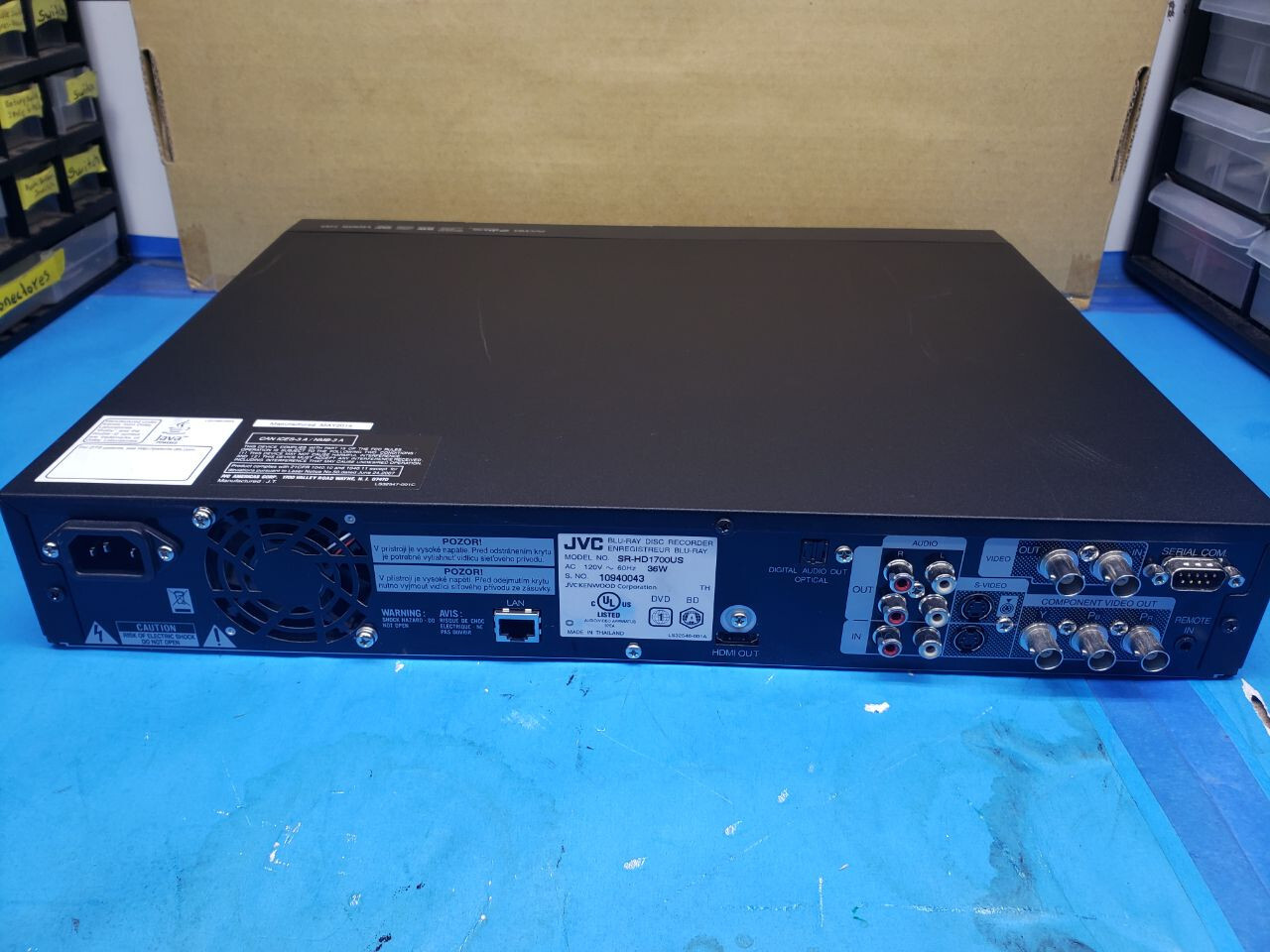 JVC SRHD1700 BluRay Disc (BD) & HDD Recorder w/OEM Remote Control eBay