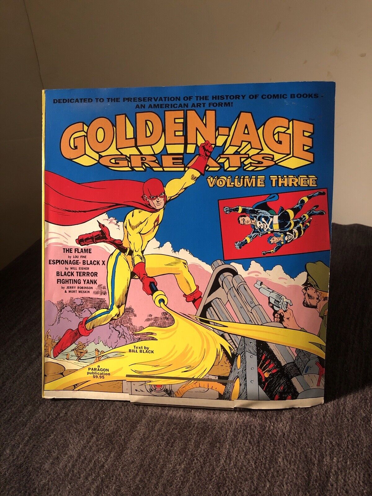 Golden-Age Greats Vol. Three (3) —VF— Flame Espionage Black Yank - AC Paragon