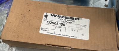 Uponor Wirsbo Q2905050 3 Brass Outlets Copper Manifold
