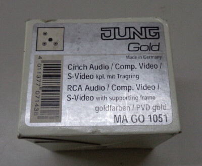 Jung Multimedia-Anschluss MA GO 1051 cinch-audio Comp. video/ s-video goldfarben